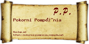 Pokorni Pompónia névjegykártya